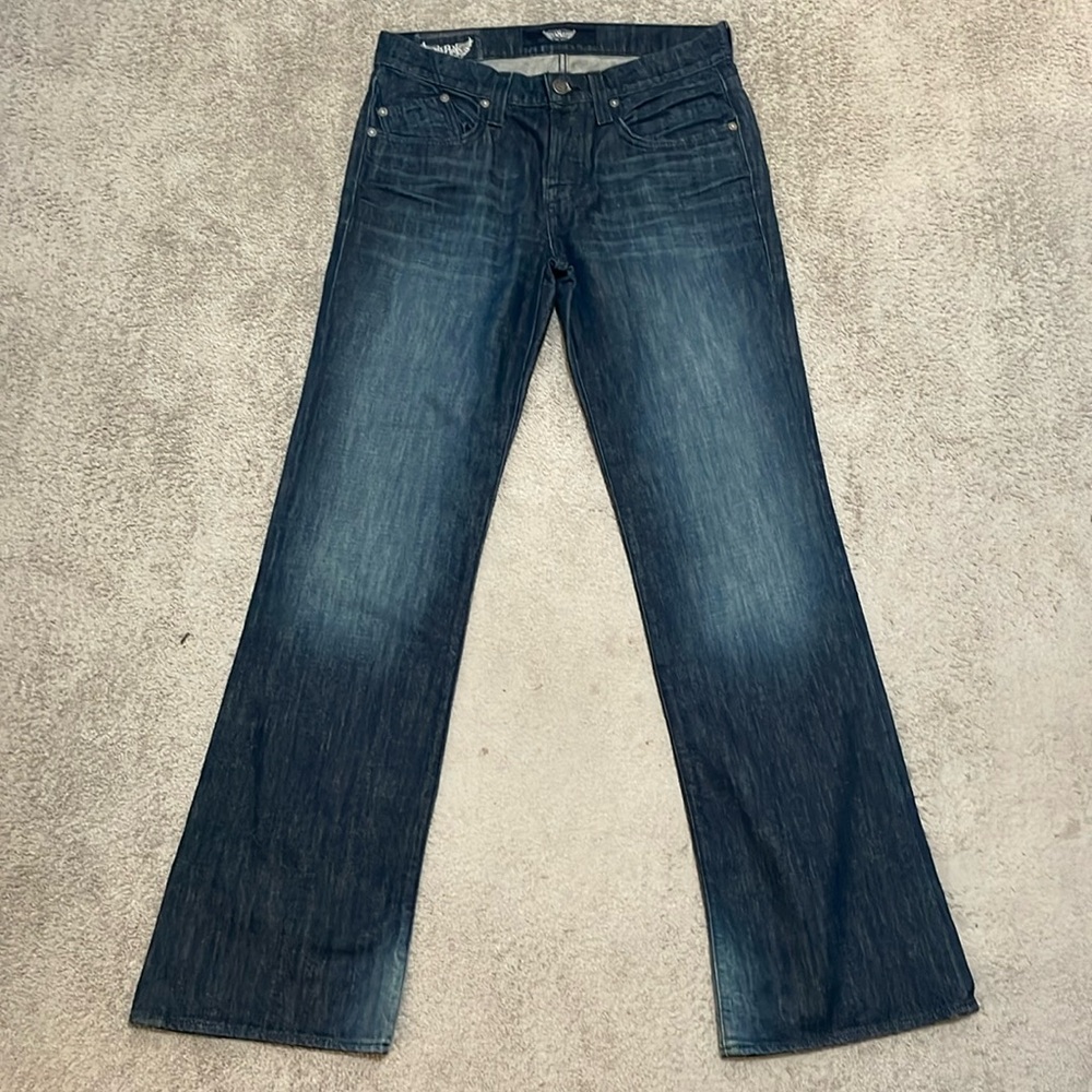 EC Men's Rock & Republic Dark Wash Relaxed Boot Cut Floyd Jeans - Size 34